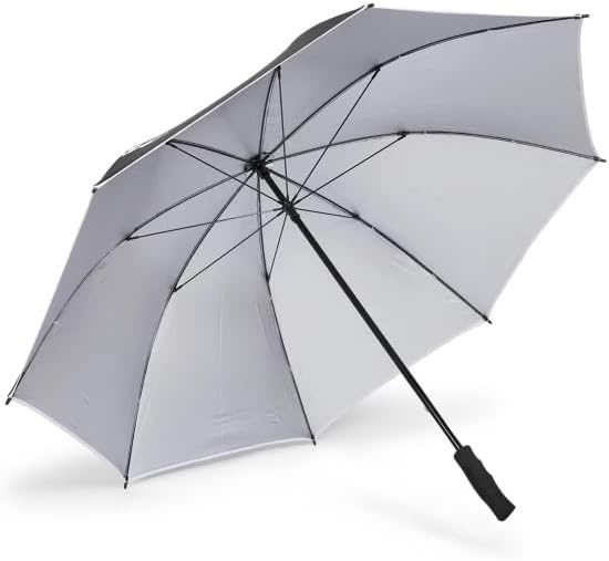 Titleist Tour Lightweight UV Umbrella, 66-Inch Arc, with Carbon Fibre Ribs and Soft Foam Handle