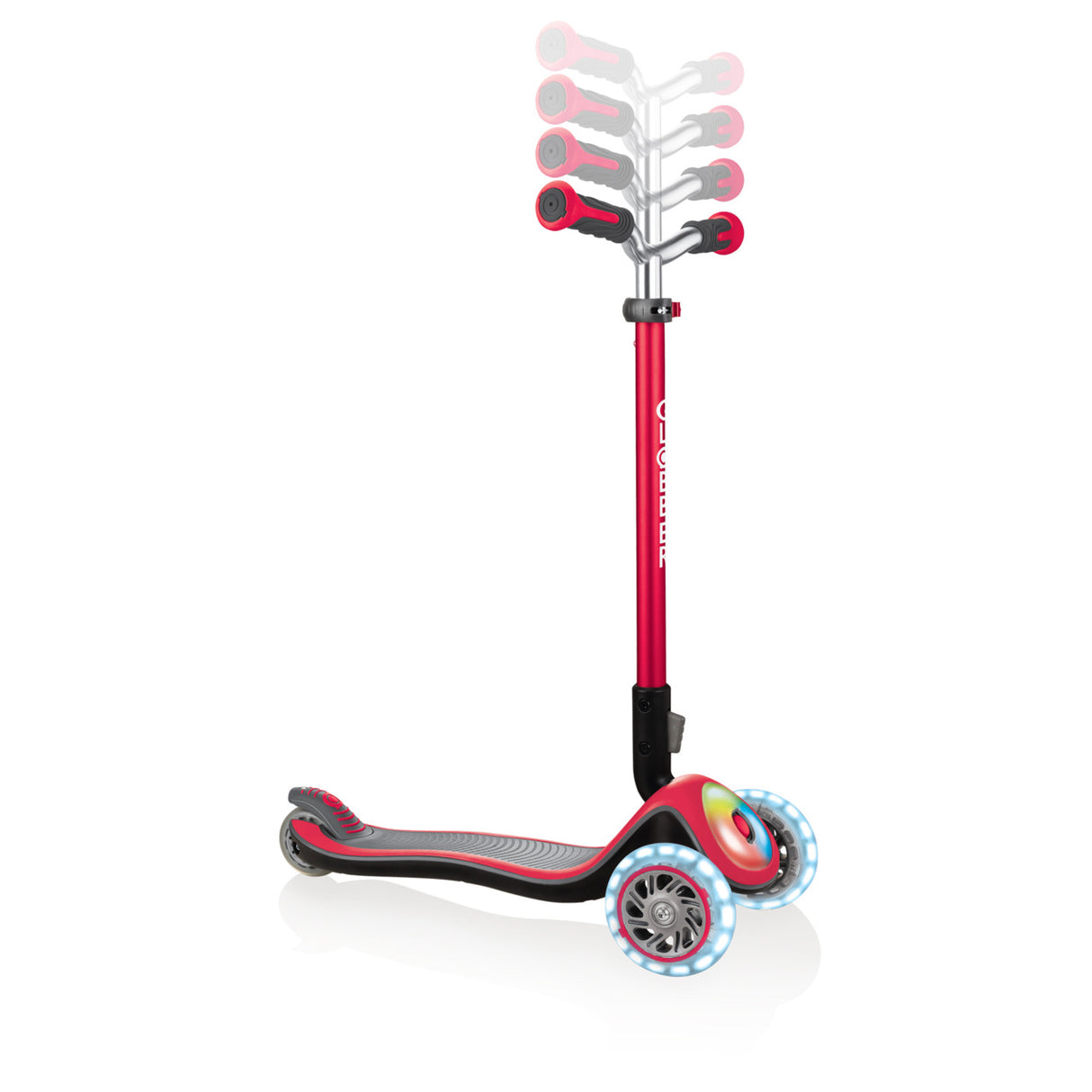 GLOBBER ELITE PRIME LIGHTS SCOOTER - RED