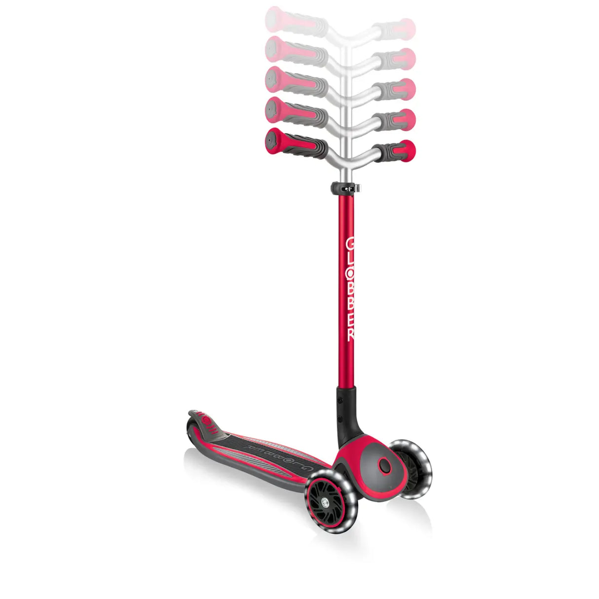 GLOBBER MASTER LIGHTS SCOOTER - RED