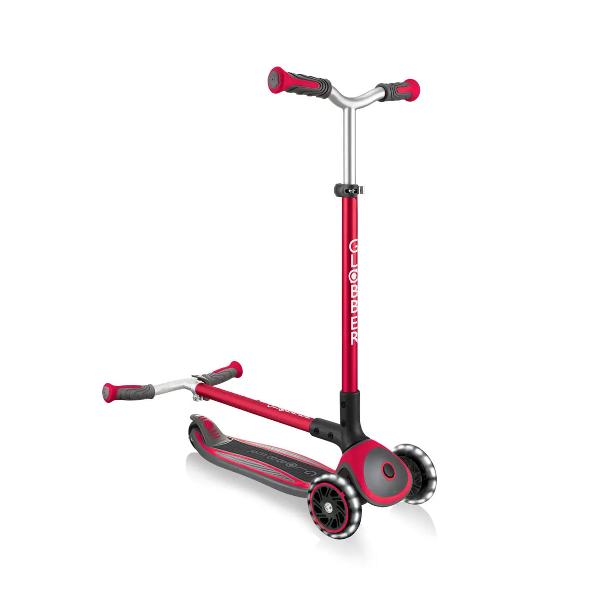GLOBBER MASTER LIGHTS SCOOTER - RED