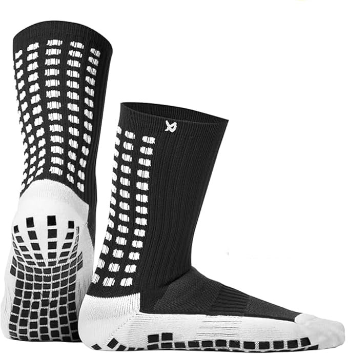 Lux Soccer Grip - Calf Sock - Black