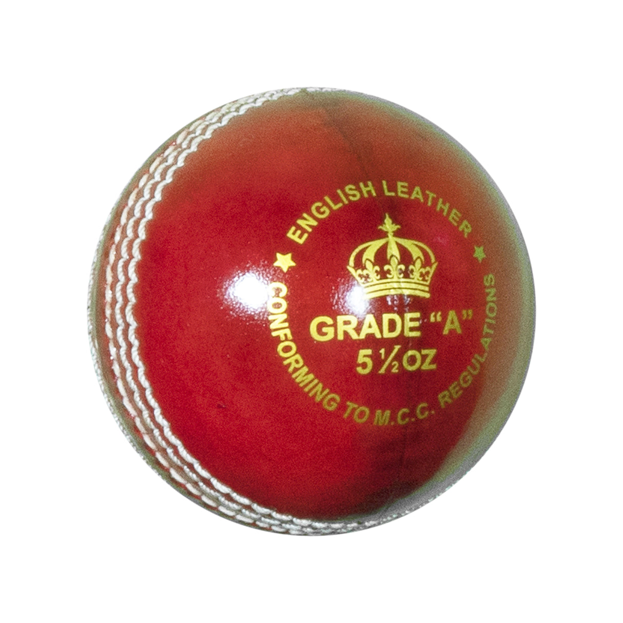 Match Leather Cricket Ball - Premium