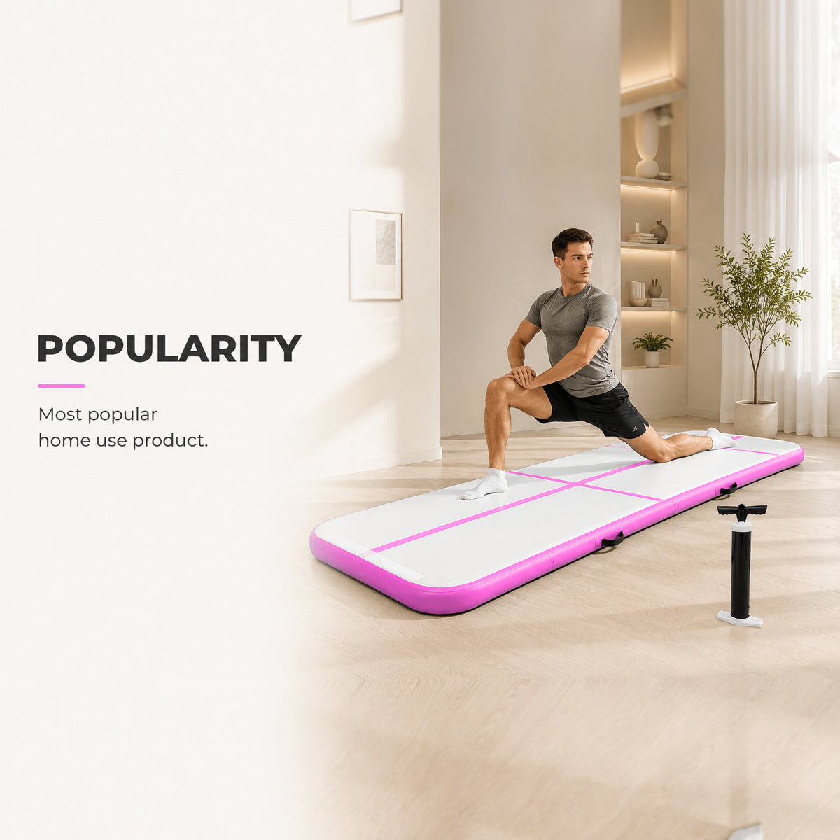 Air Track Inflatable Gymnastics Mat with Air Track Pump