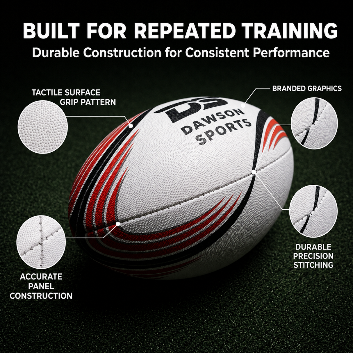 All Weather Trainer Rugby Ball