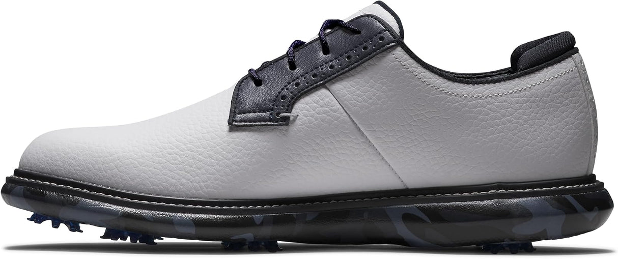 FootJoy Traditions Blucher Men's Golf Shoe - White/Navy Camo