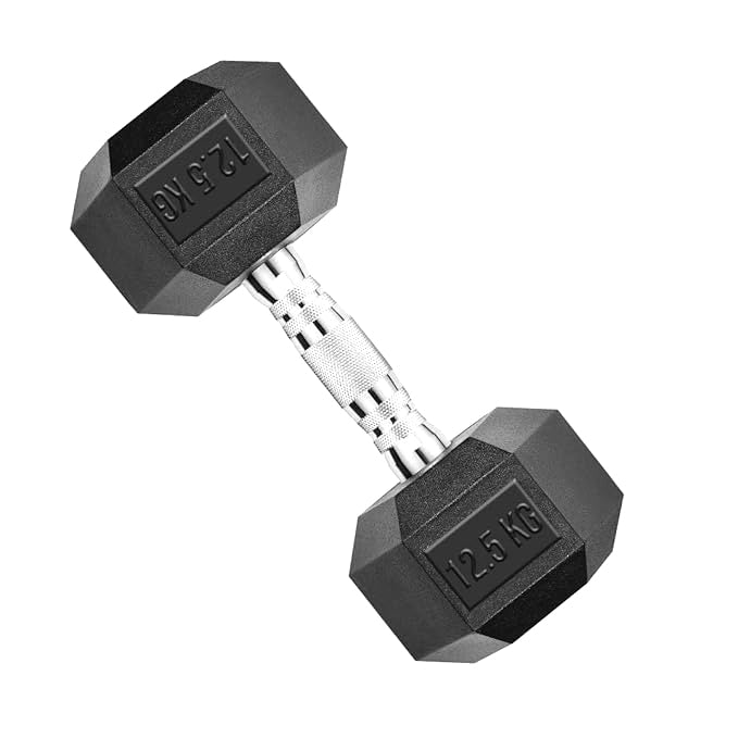 TP HEX Rubber Dumbbells (Pair)