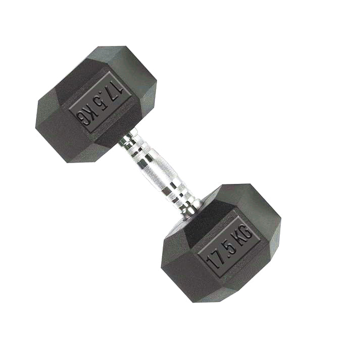 TP HEX Rubber Dumbbells (Pair)