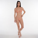 Crete Collection - Ribbed Triangle Bikini Top - Blush