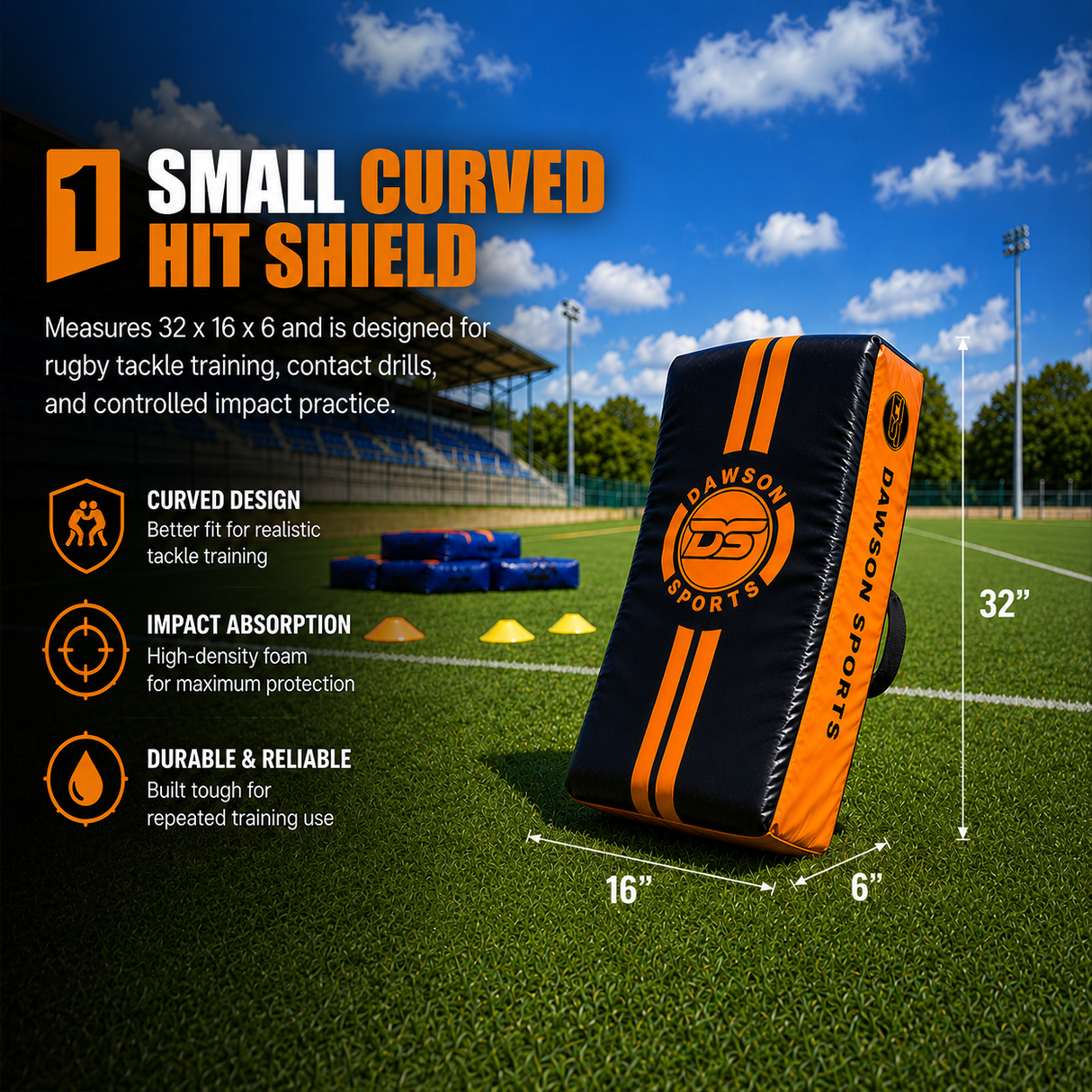 Curved Hit Shield