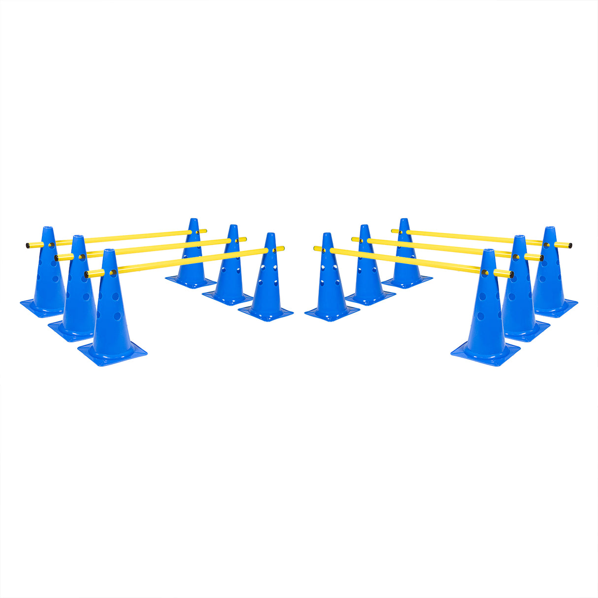 Cone Hurdle Set - 15" (12 Cones, 6 Poles)