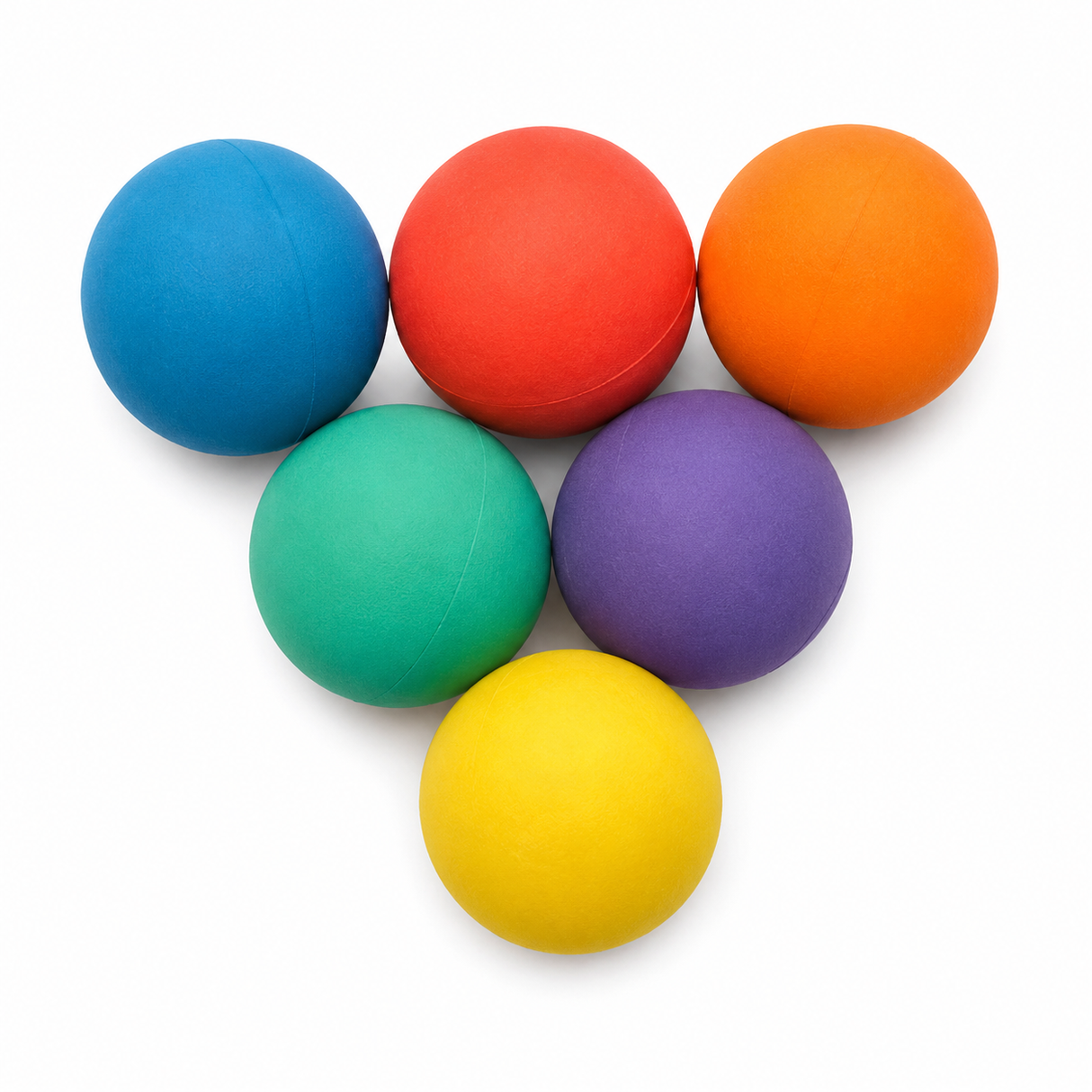 Sponge Rubber Ball 6.5cm - Set of 6