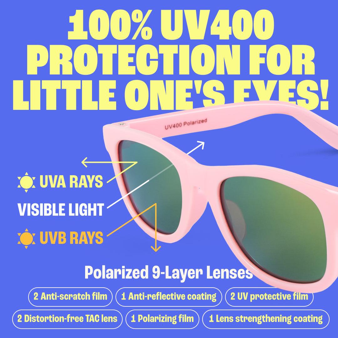 Baby Sunnies - Barbie Pink Polarized Kids Sunglasses 3-8 Years