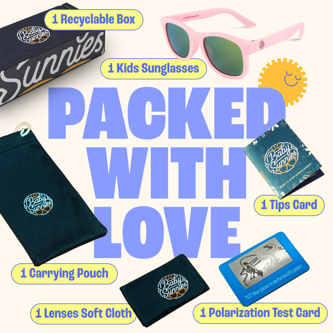 Baby Sunnies - Barbie Pink Polarized Kids Sunglasses 3-8 Years