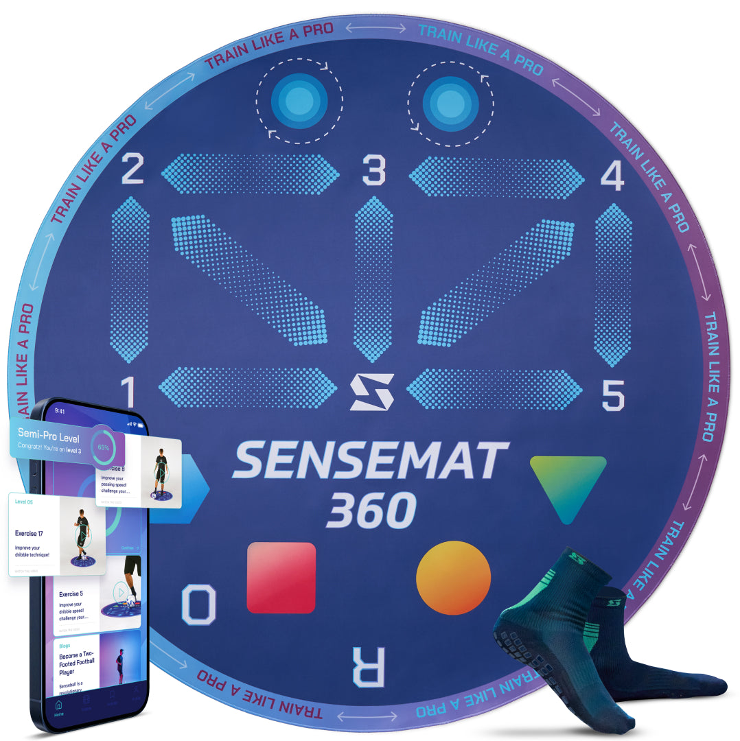 SenseMat 360 - Pro-Level Cognitive & Footwork Soccer Training Mat