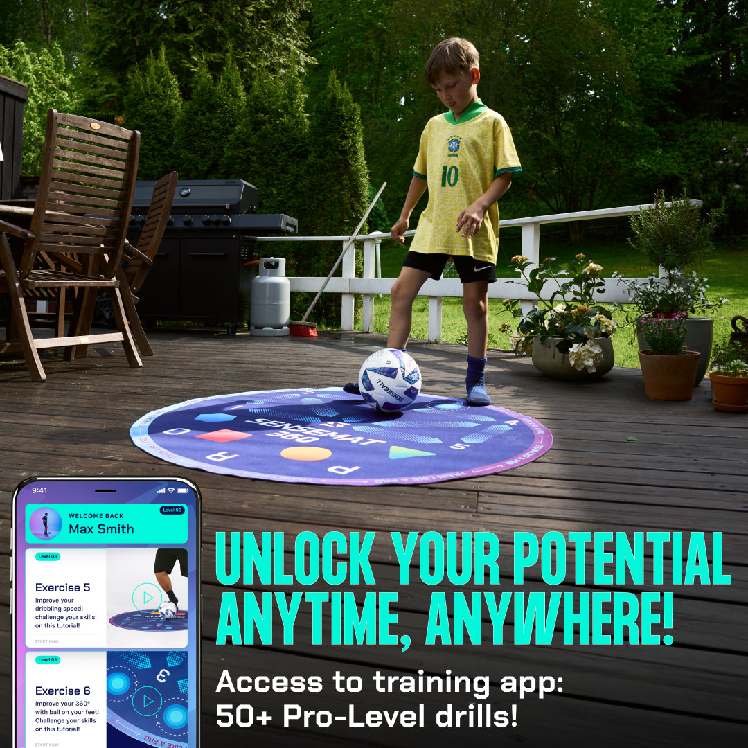 SenseMat 360 - Pro-Level Cognitive & Footwork Soccer Training Mat