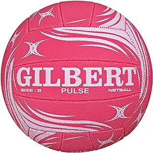 Gilbert Pulse Netball (Pink/White) - Size 4