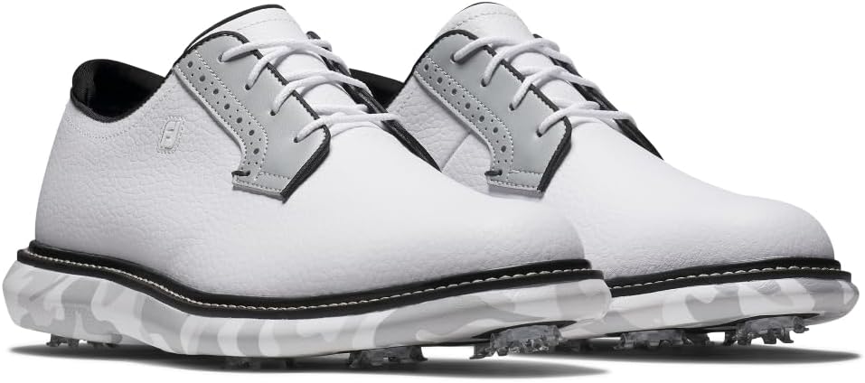 FootJoy Traditions Blucher Men's Golf Shoe - White/Grey Camo