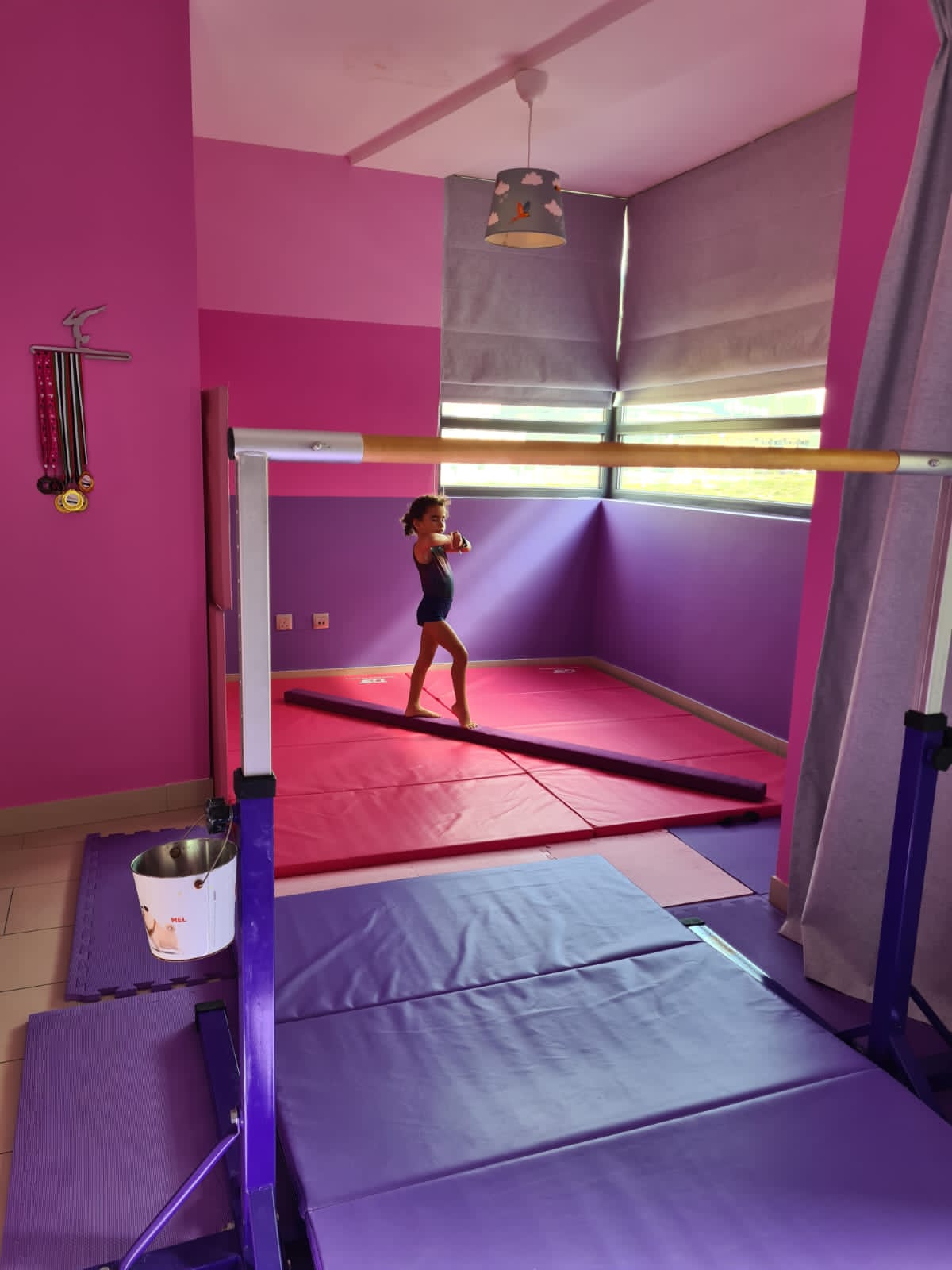 Folding Gymnastic Mat - Purple