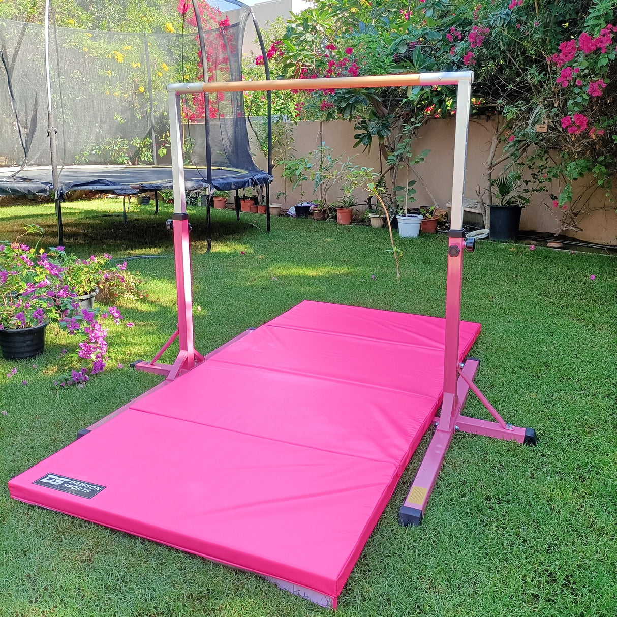 Gymnastics Horizontal Bar & Folding Mat SET