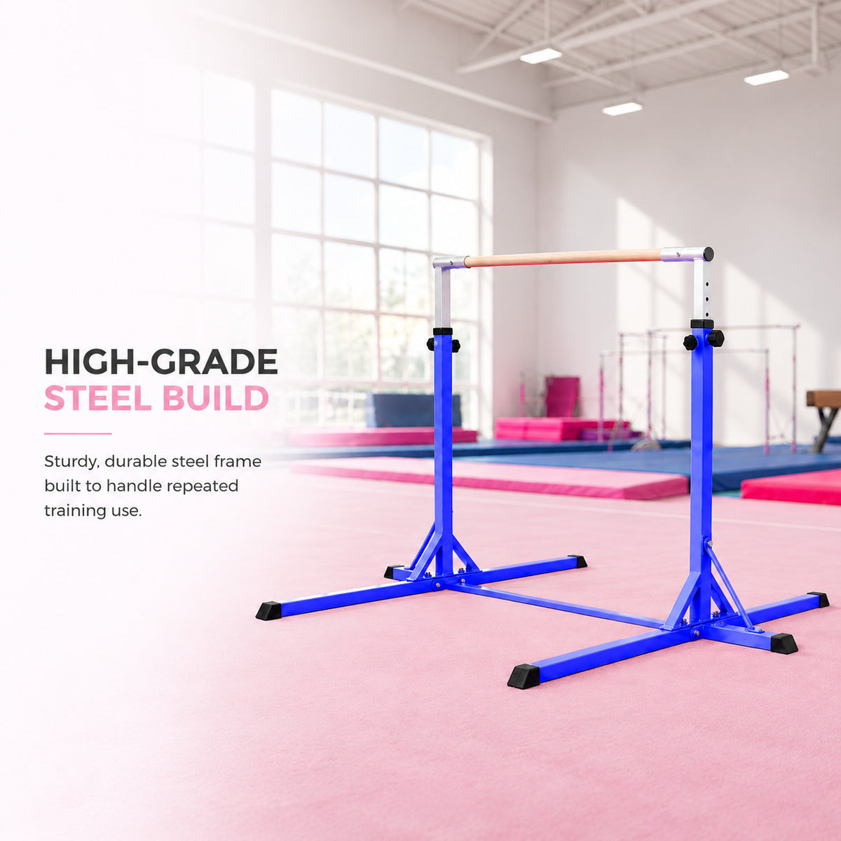 Simple Training Horizontal Bar - Blue