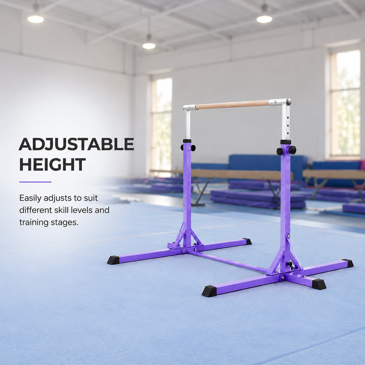 Simple Training Horizontal Bar - Purple
