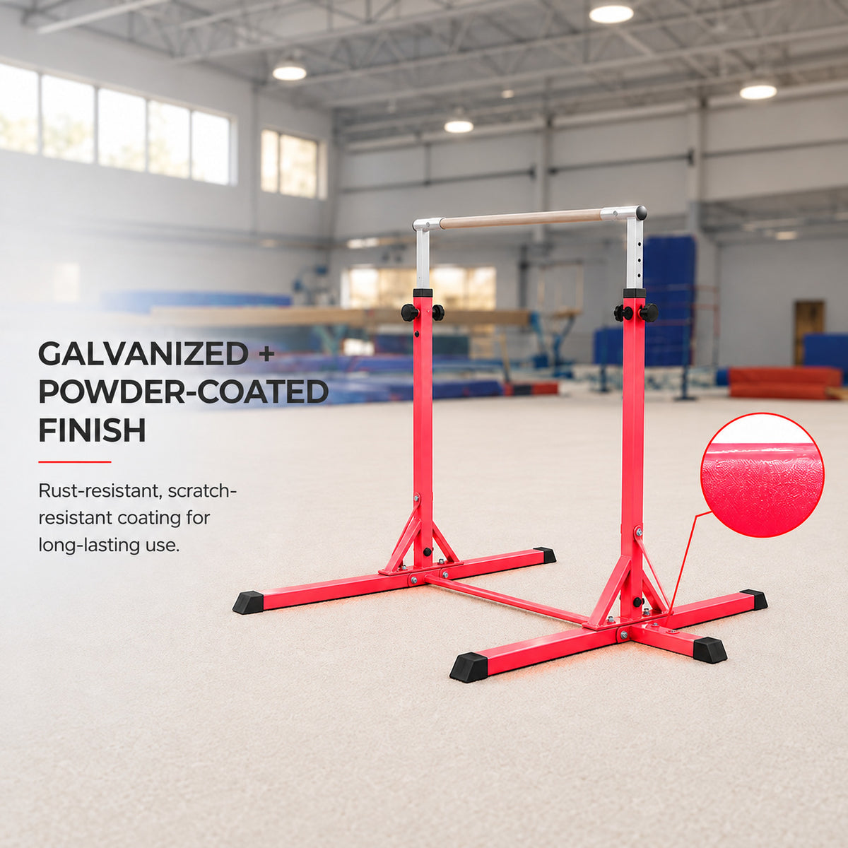 Simple Training Horizontal Bar - Red