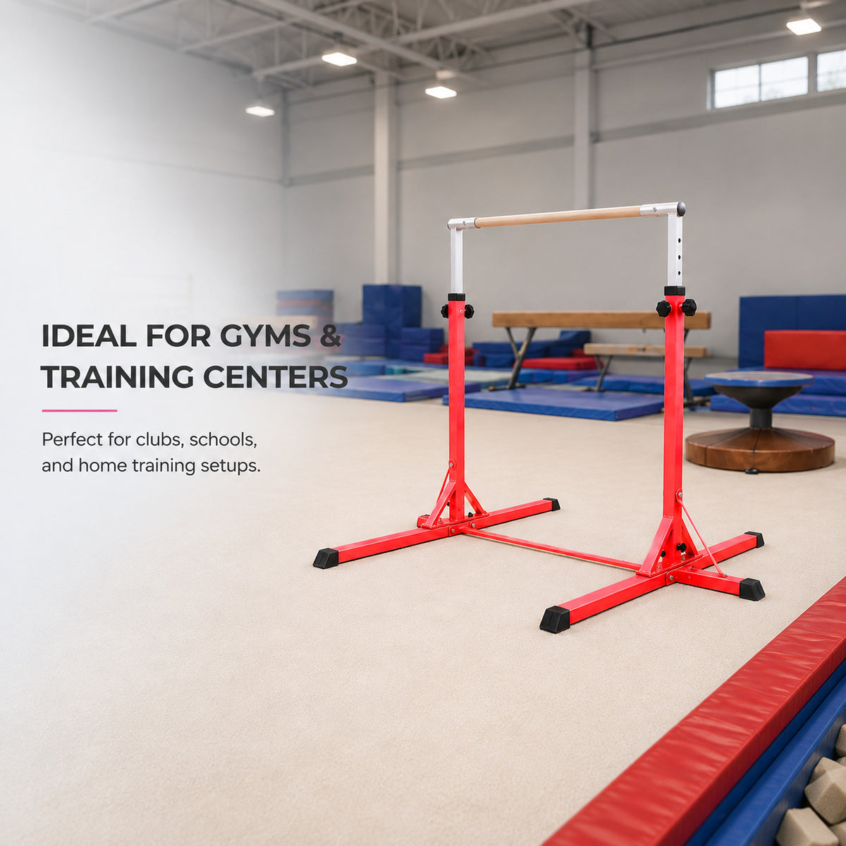 Simple Training Horizontal Bar - Red