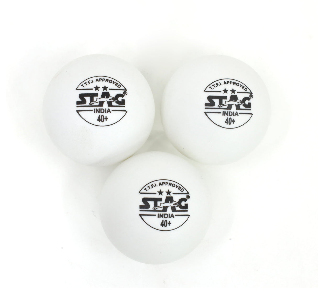 STAG 2 Star Table Tennis Balls - White