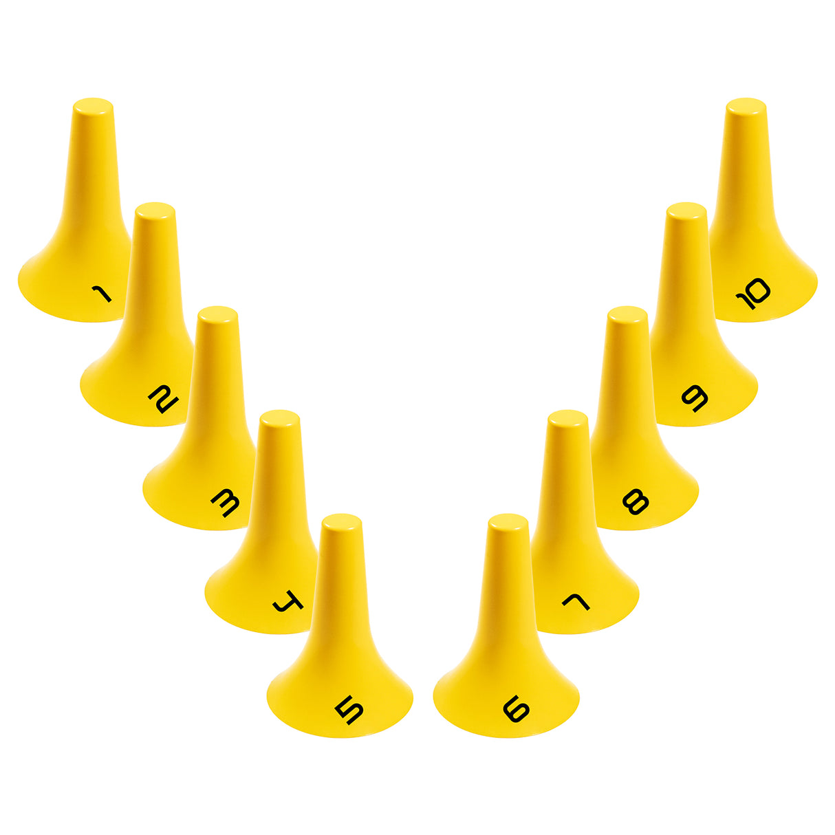 Numbered Sphere Cones (Set of 10)