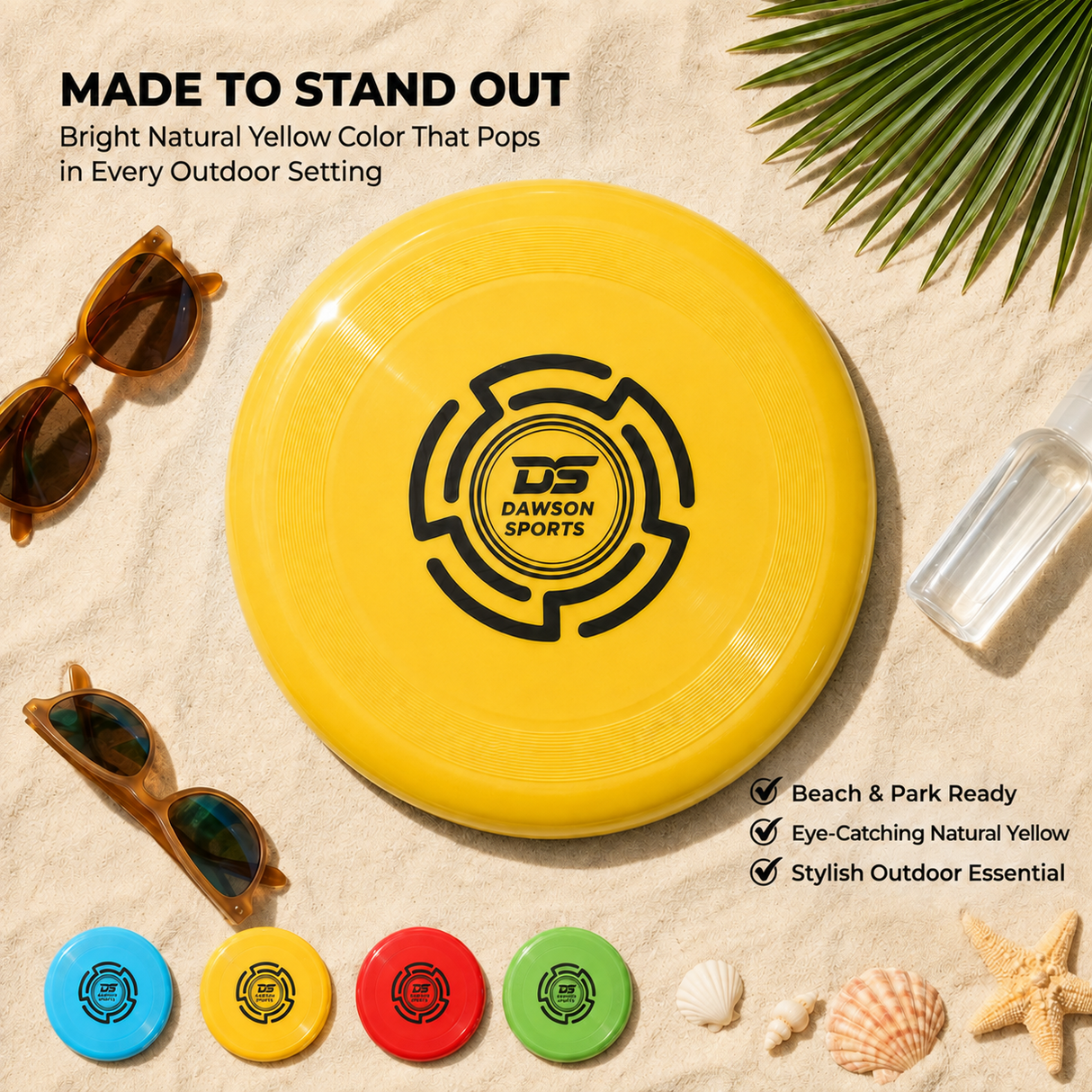 Plastic PVC Frisbee - 25.4cm (4 colors available)
