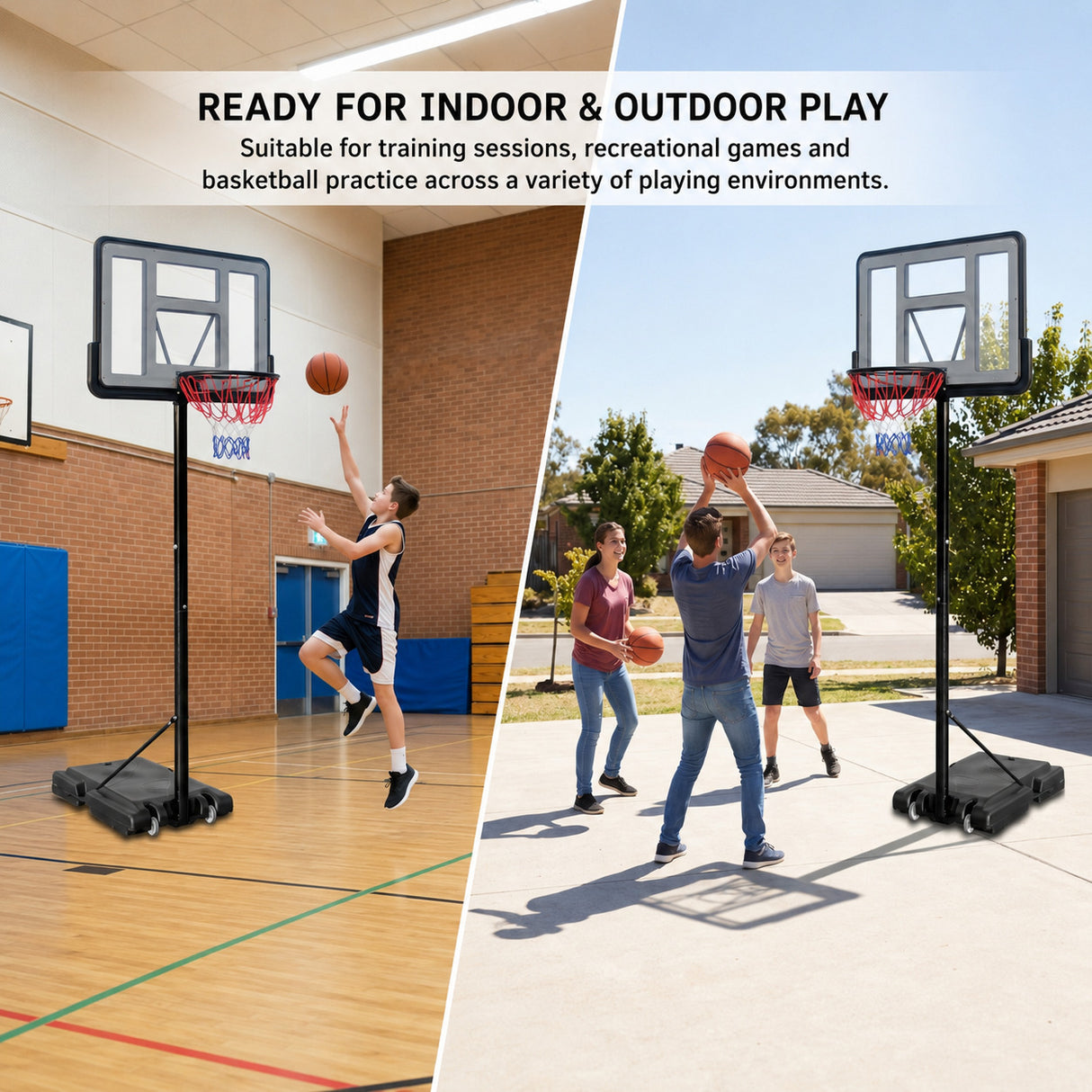 Portable Club Basketball System