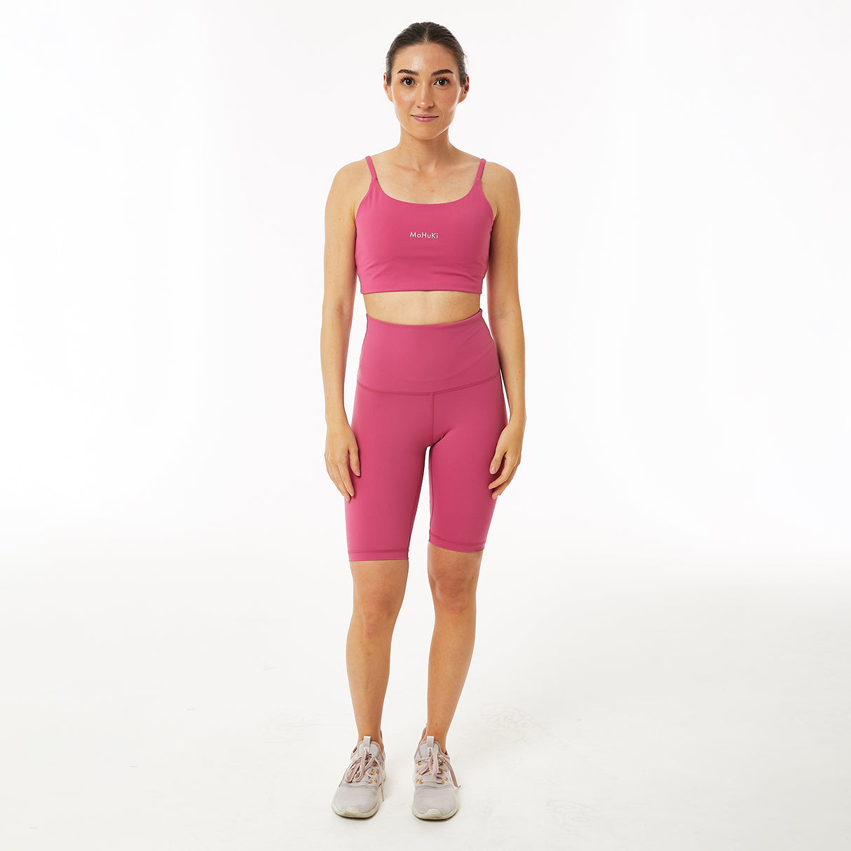 Billie Biker High Waist Short - Rose Red