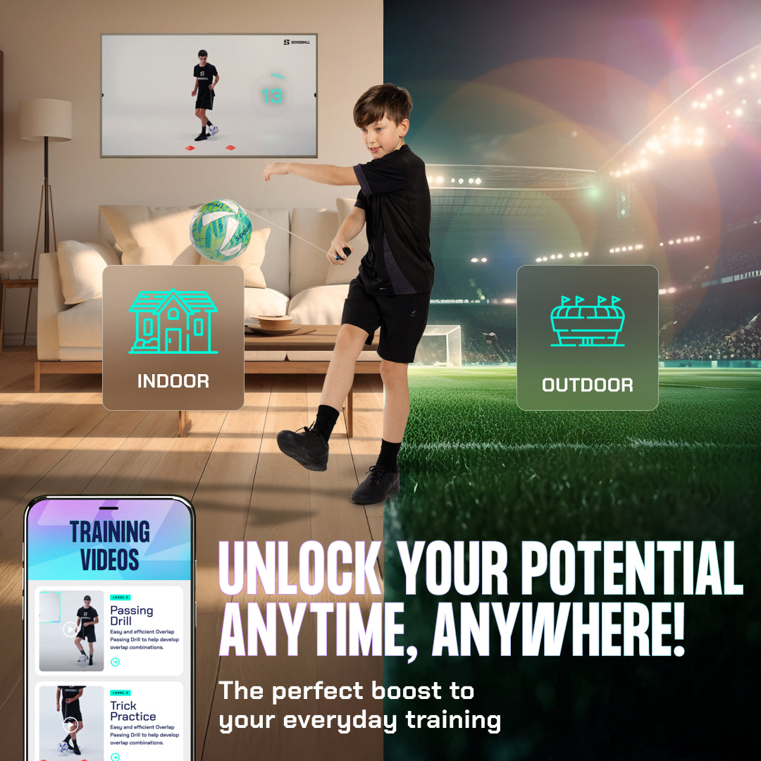 Senseball Football Kick Trainer Pro-Level - Size 2 Ball (Green)