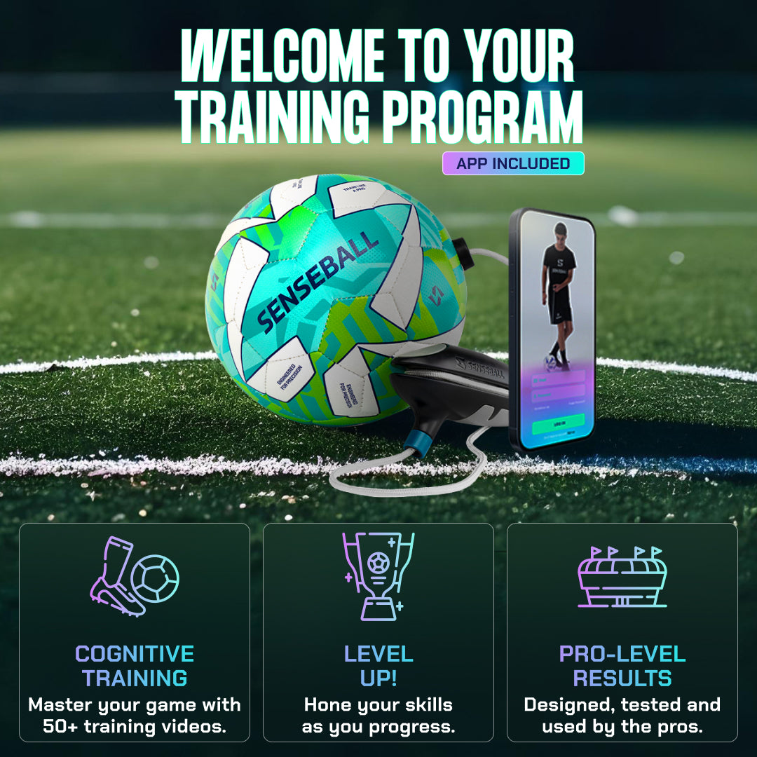 Senseball Football Kick Trainer Pro-Level - Size 2 Ball (Green)