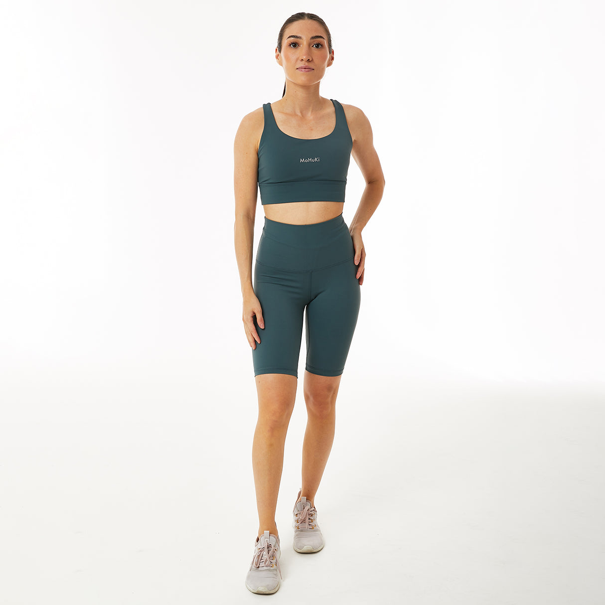 Billie Biker High Waist Short - Sage Green