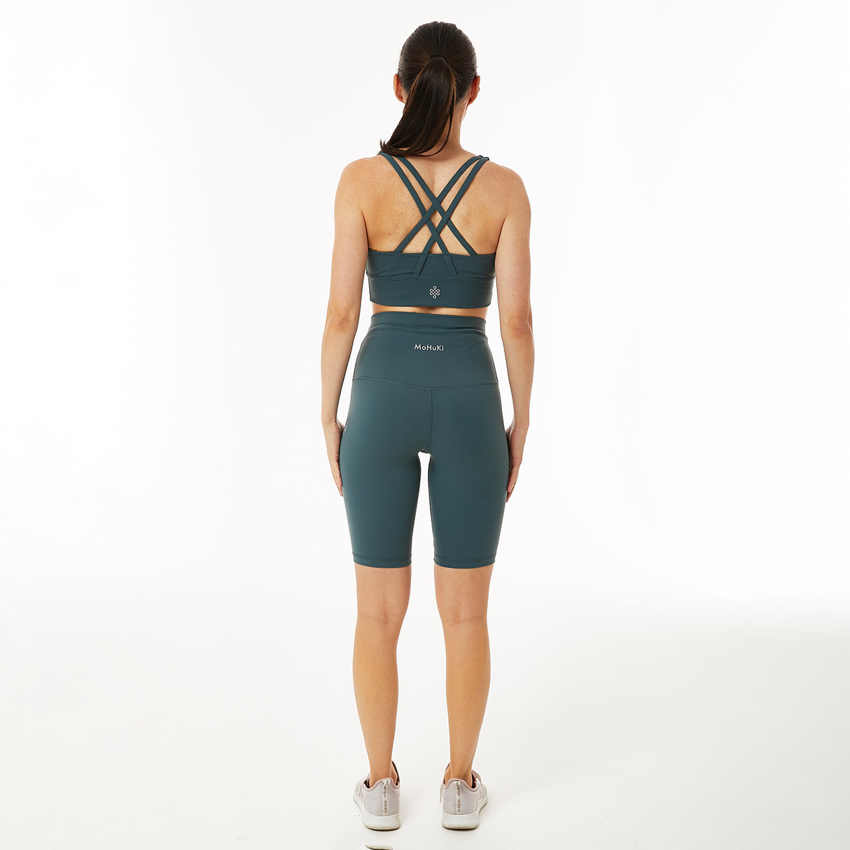 Billie Biker High Waist Short - Sage Green