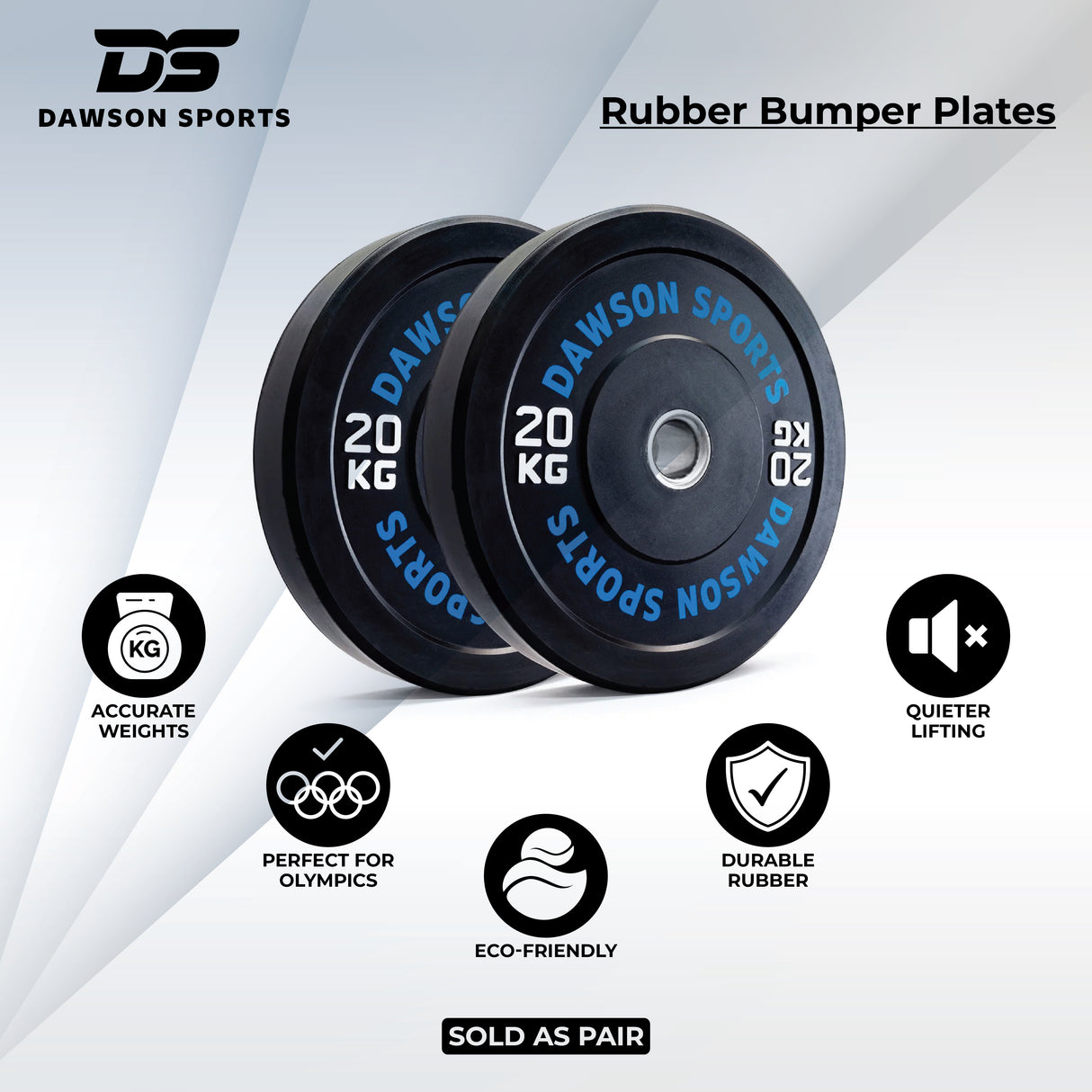 Rubber Bumper Plates (w/ upturned ring)