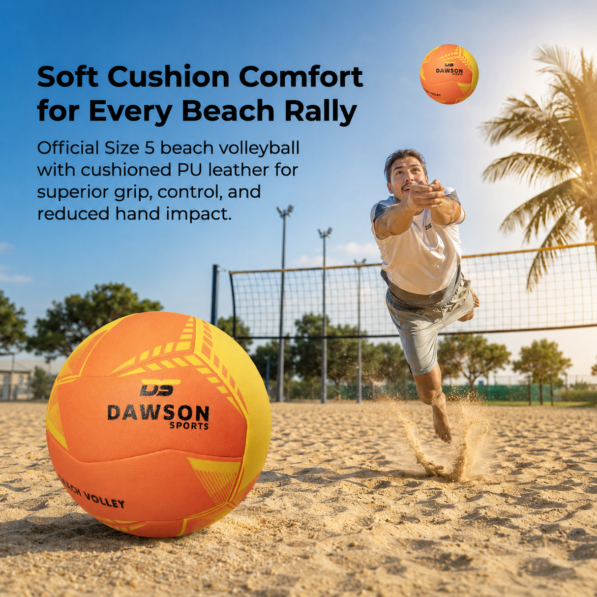 Soft Cushion Beach Volleyball - Size 5