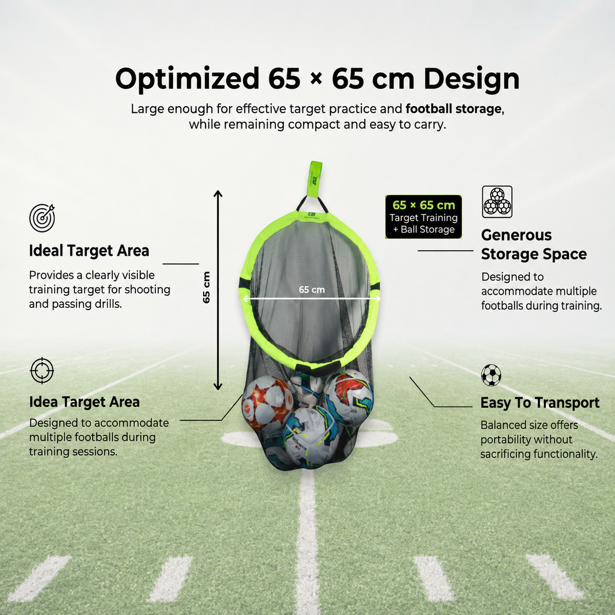 Target Bag 2-in-1 - Foldable (Round)