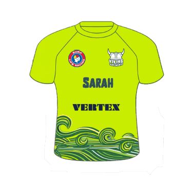 Vikings Surf Kids Green Rashguard