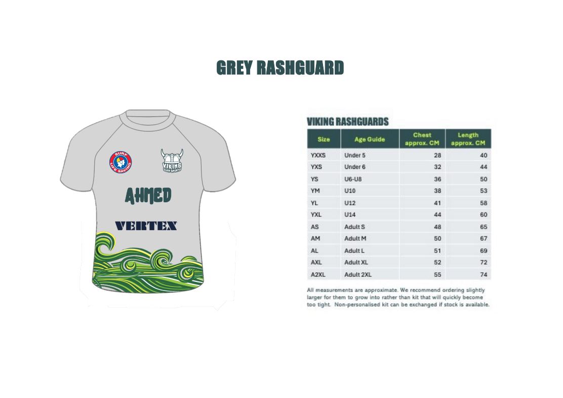 Vikings New Wave Grey Rashie