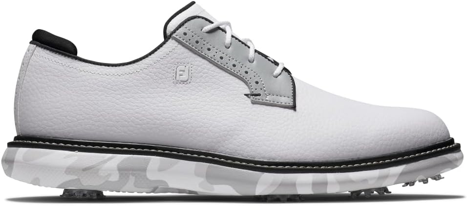 FootJoy Traditions Blucher Men's Golf Shoe - White/Grey Camo