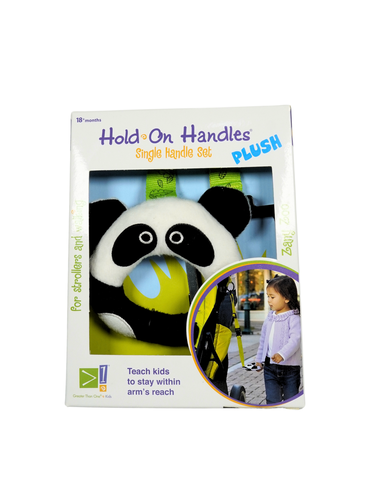 Hold-On Handles Zany Zoo Panda Single Handle