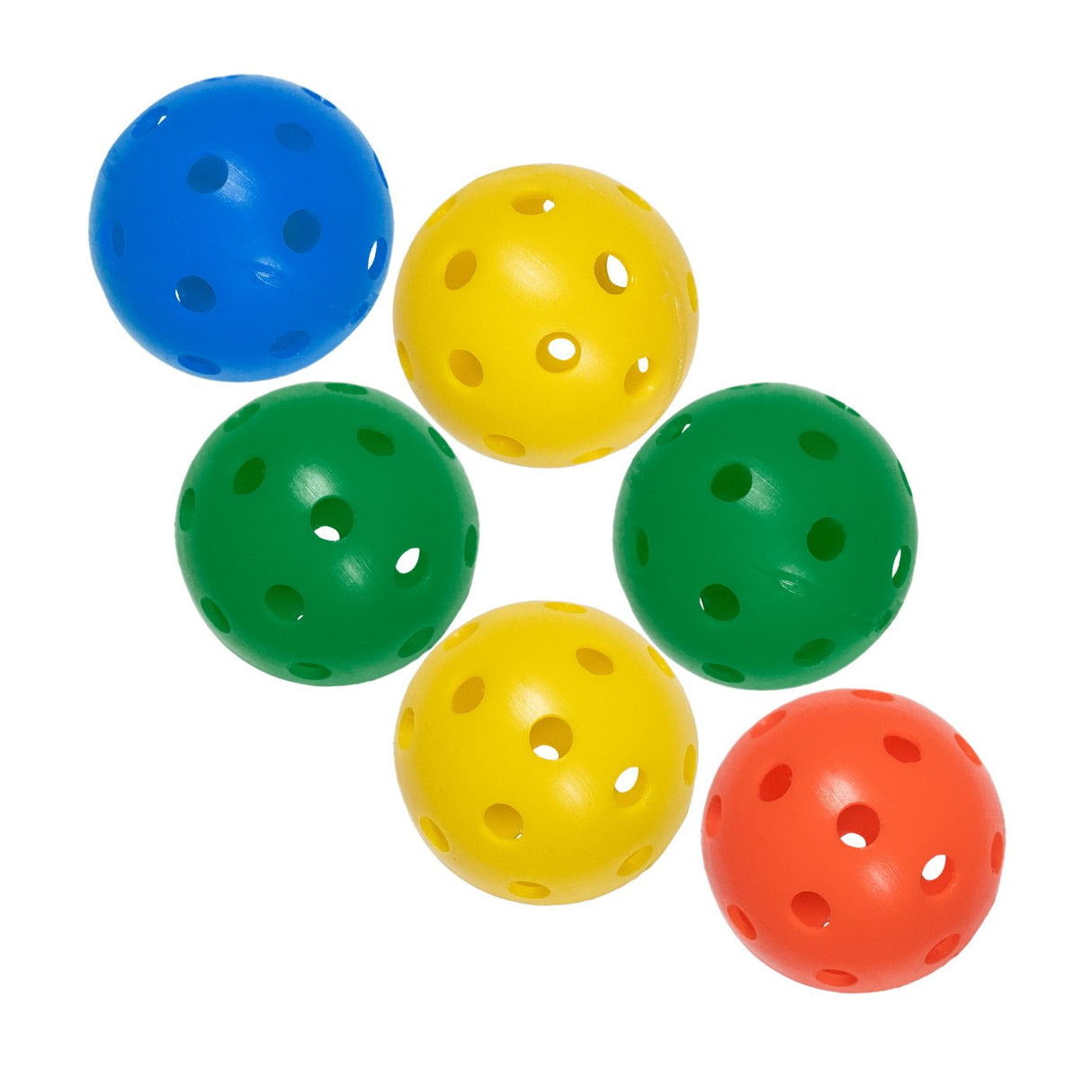 Airflow Practice Ball Assorted - Set of 6 - Golf Ball - Dawson Sports