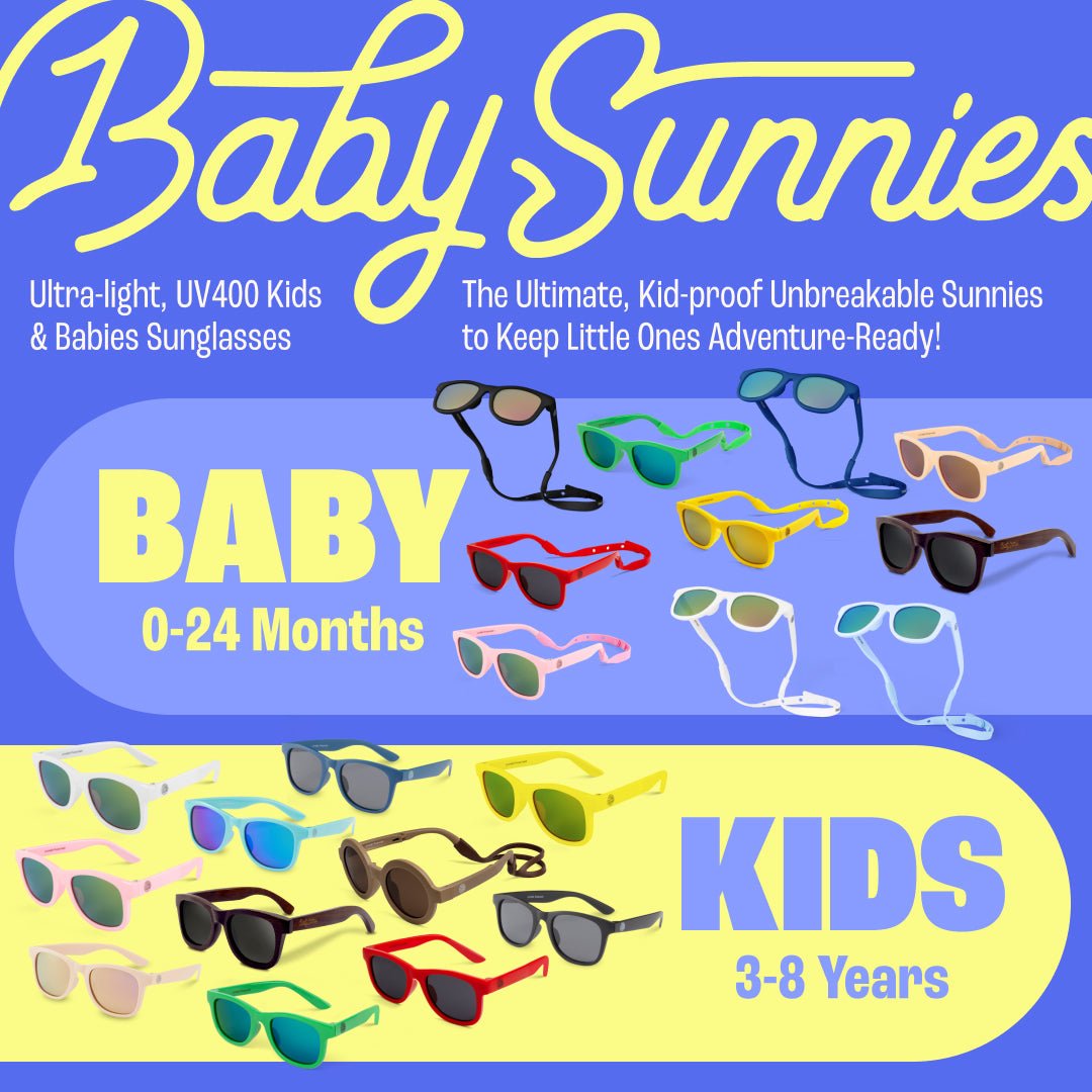 Baby Sunnies - Black Polarized Kids Sunglasses 3 - 8 Years - Sunglasses - Dawson Sports