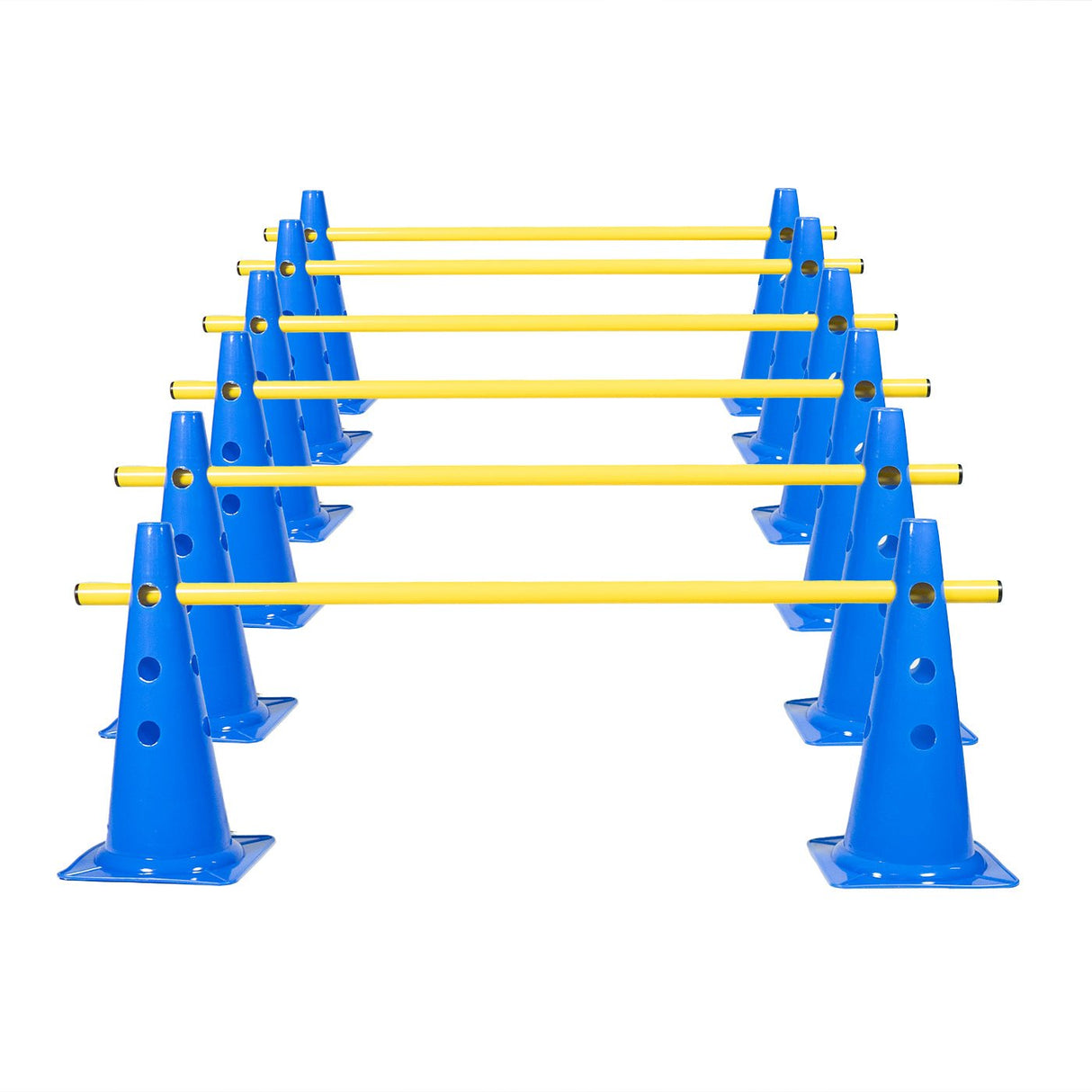 Cone Hurdle Set - 15" (12 Cones, 6 Poles) - Hurdles - Dawson Sports