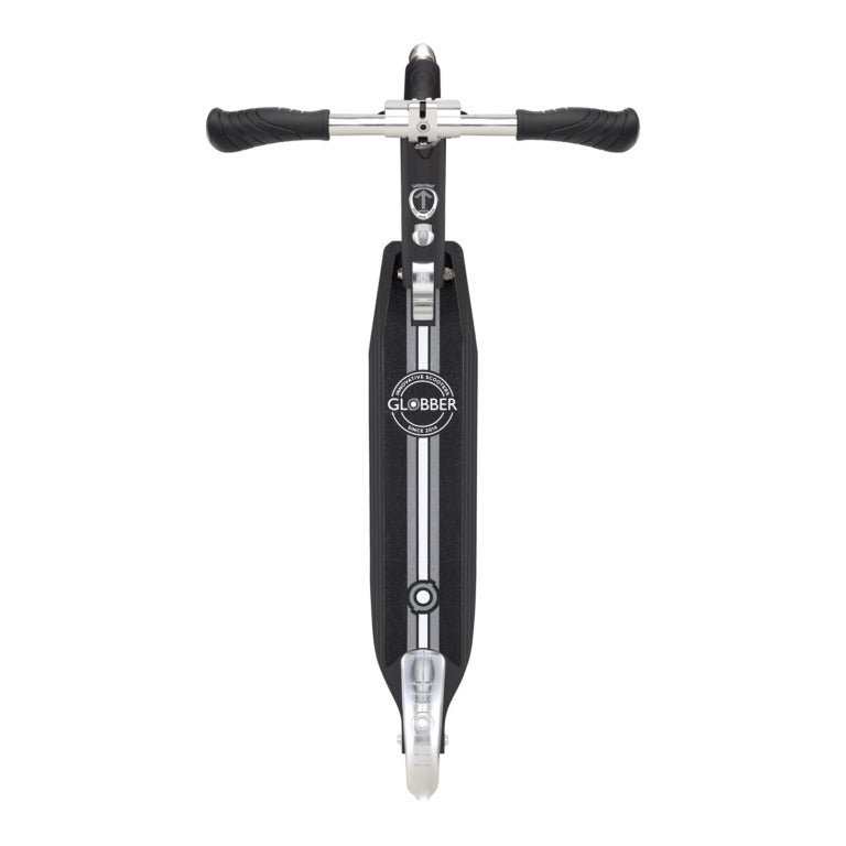 GLOBBER FLOW ELEMENT LIGHTS SCOOTER - BLACK - Riding Scooters - Dawson Sports