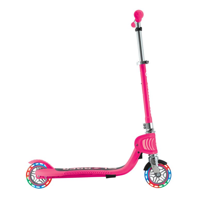 GLOBBER FLOW FOLDABLE JUNIOR LIGHTS - FUCHSIA - Riding Scooters - Dawson Sports