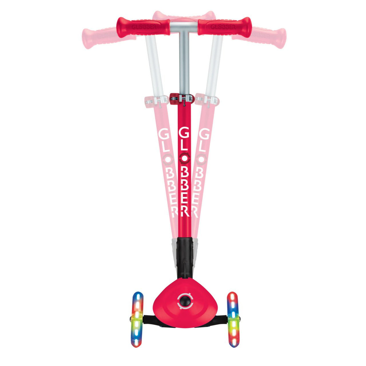 GLOBBER PRIMO FOLDABLE LIGHTS - RED - Riding Scooters - Dawson Sports