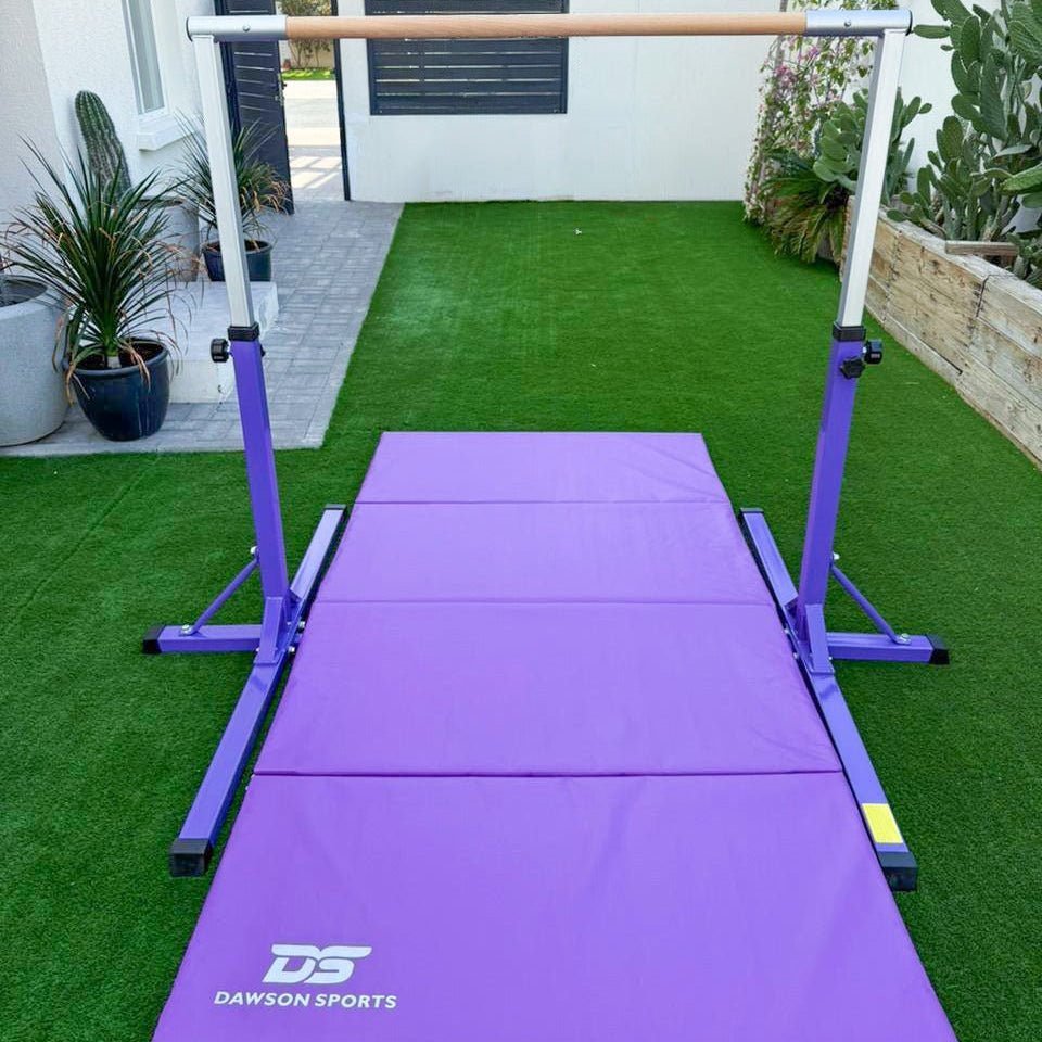 Gymnastics Horizontal Bar & Folding Mat SET - Bars & Balance Beams - Dawson Sports